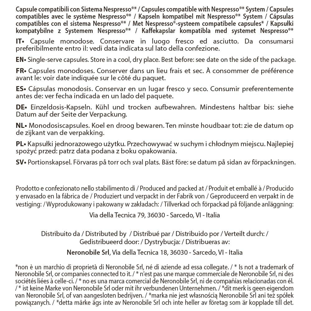 - Zitronentee - Kapselmaschinen - exclusivement compatible avec NESPRESSO - 40 capsules