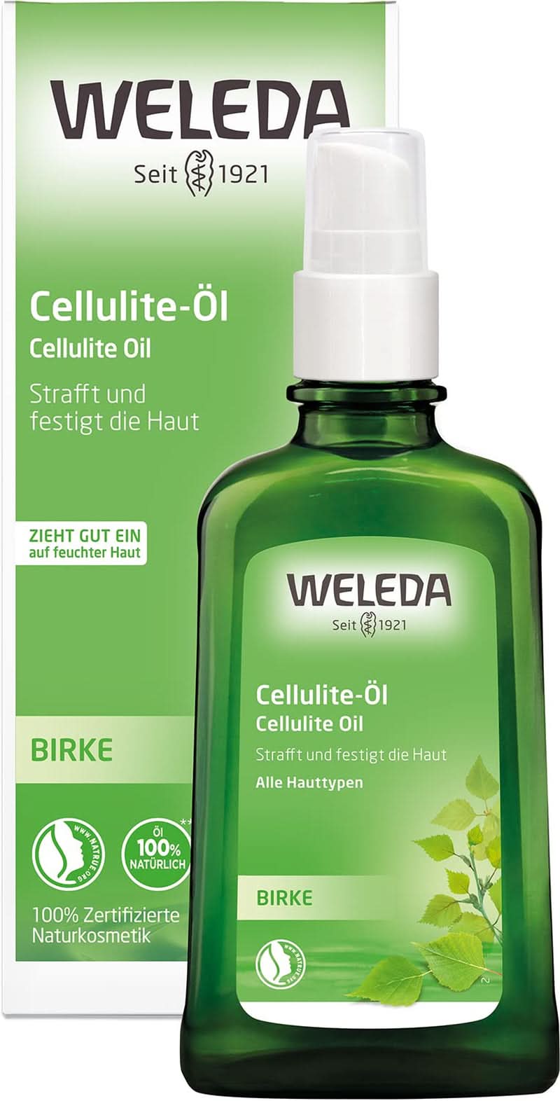 WELEDA Bio, Huile corps à l'huile de jojoba, renforce la peau et active le métabolisme cutané, 100 ml Douche et bain Naty Shop