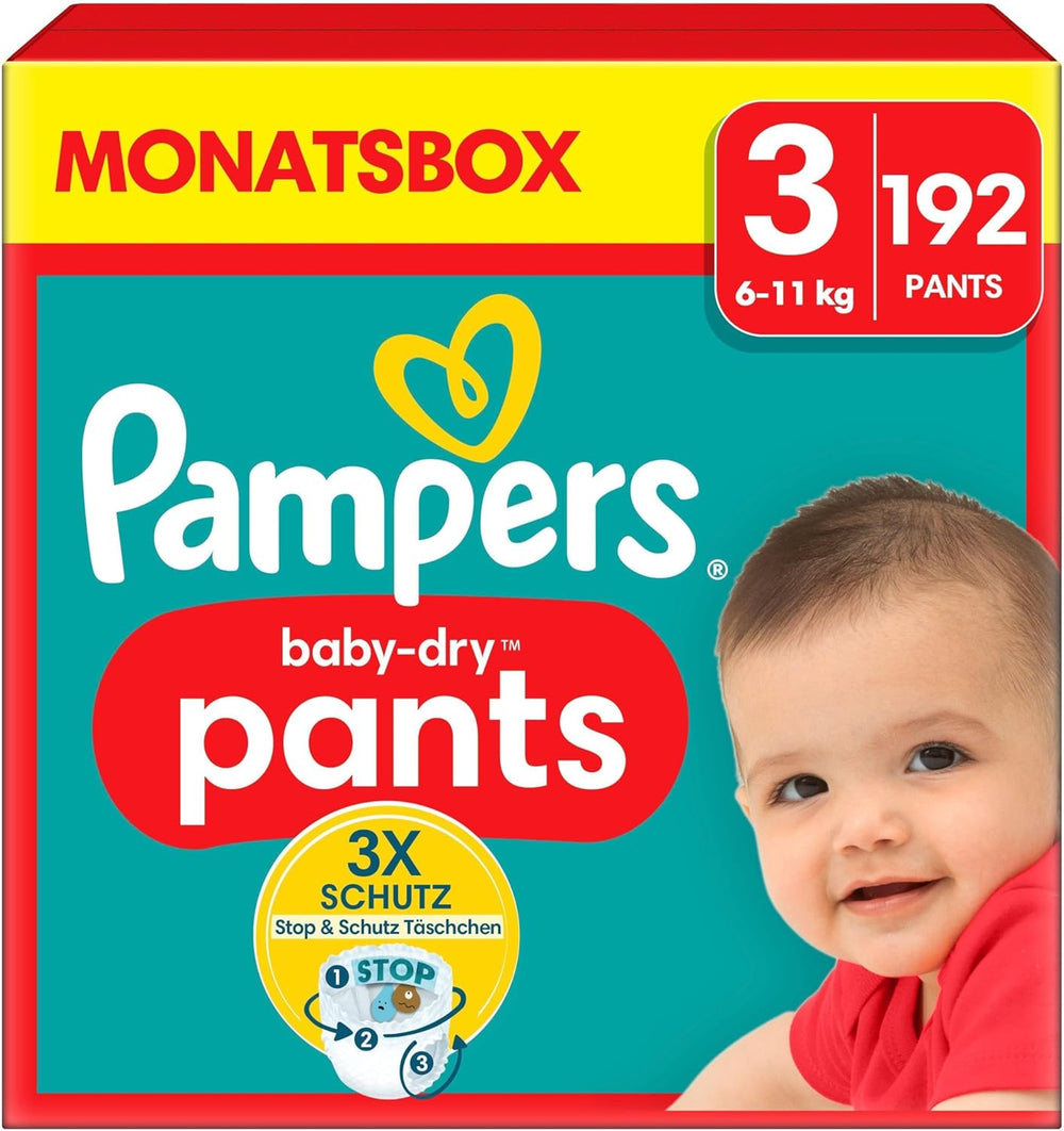 Pampers Baby-Dry Pants Größe 5, 160 Stück, 11kg-17kg, 360° auslaufsichere Fit pour le jour et la nuit