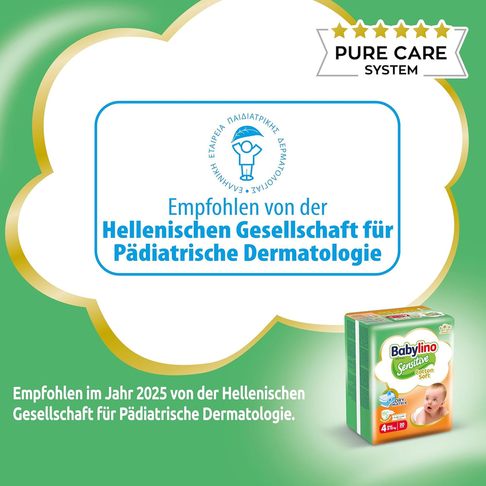 Couches bébé Sensitive taille 4, Maxi (8-13 kg), 20 pièces