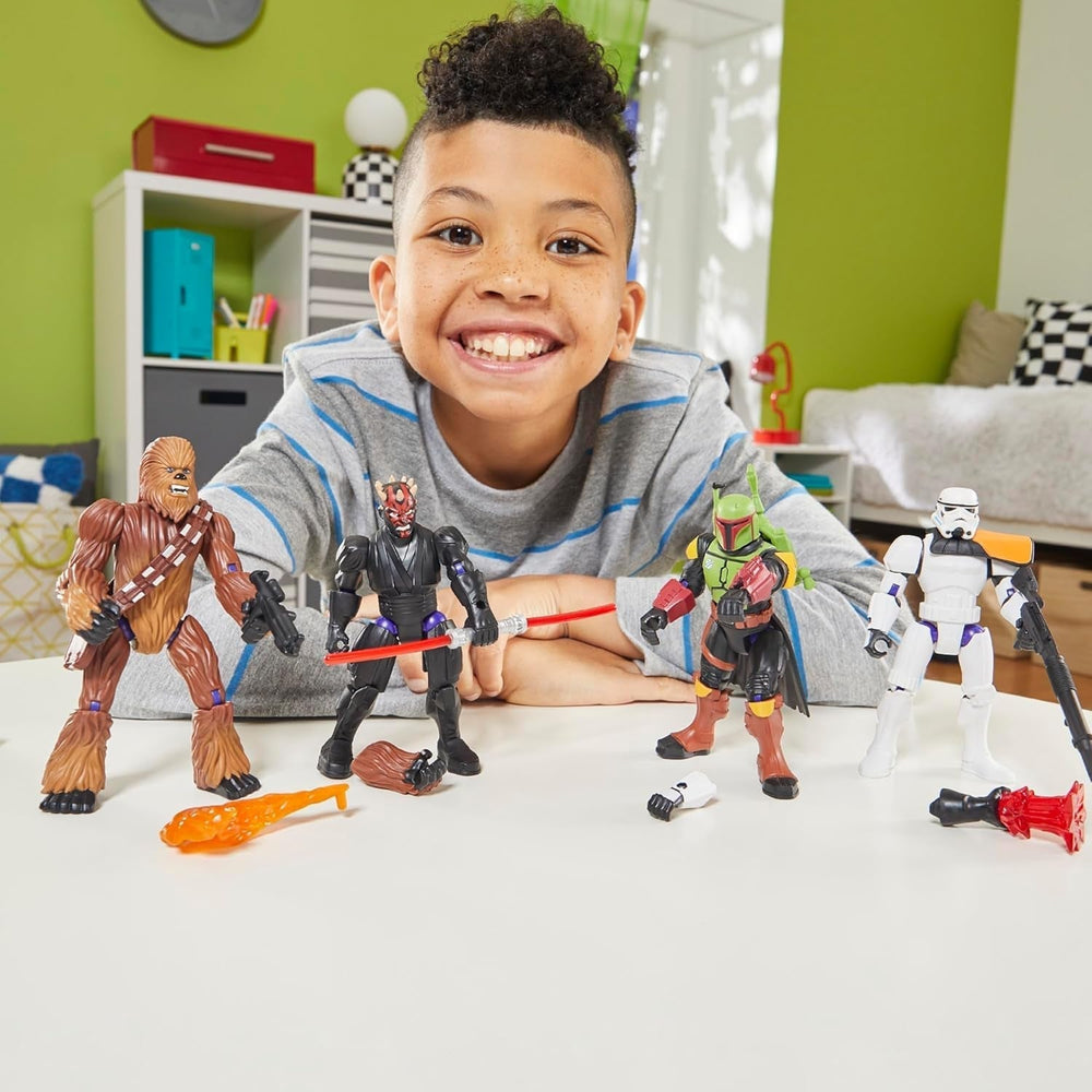 Star Wars Mixmashers Dark Vador Figurine d'action et accessoires personnalisables Mix-And-Match Deluxe Figurines Naty Shop