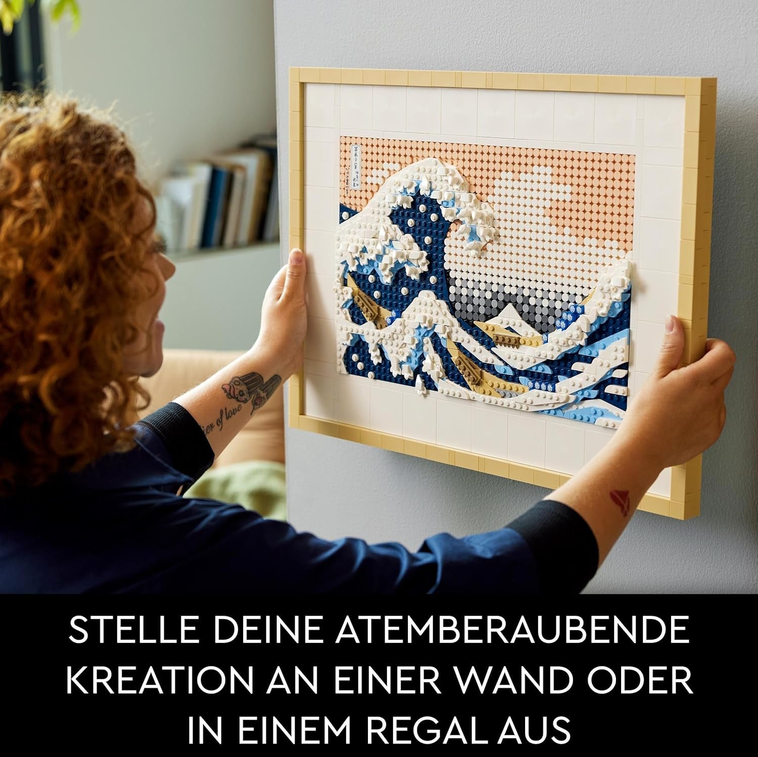 LEGO 31208 Art Hokusai – Grande salle de bain, décoration japonaise 3D, ensemble de base, décoration océan, passe-temps pour la vie, DYI, décoration de maison et de bureau