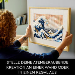 LEGO 31208 Art Hokusai – Grande salle de bain, décoration japonaise 3D, ensemble de base, décoration océan, passe-temps pour la vie, DYI, décoration de maison et de bureau