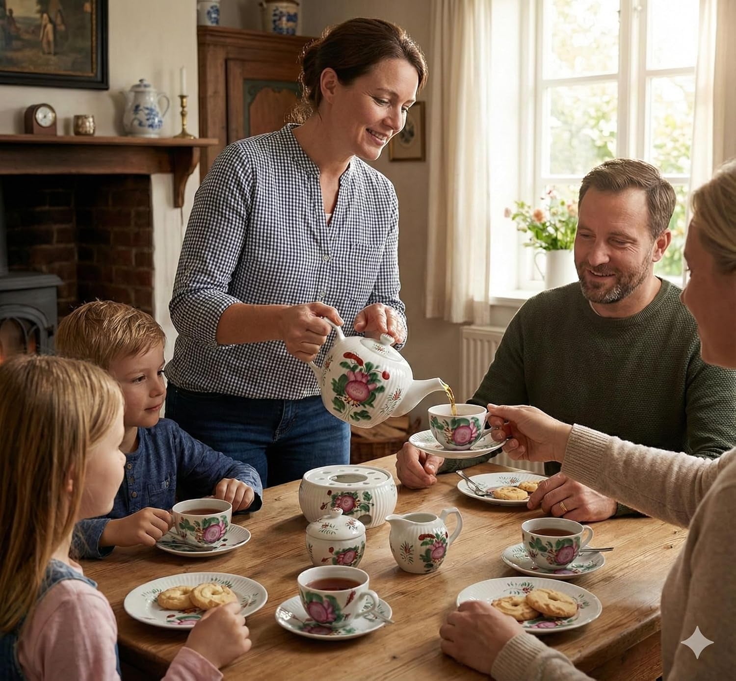 Service à thé à la rose, thé de la Frise orientale