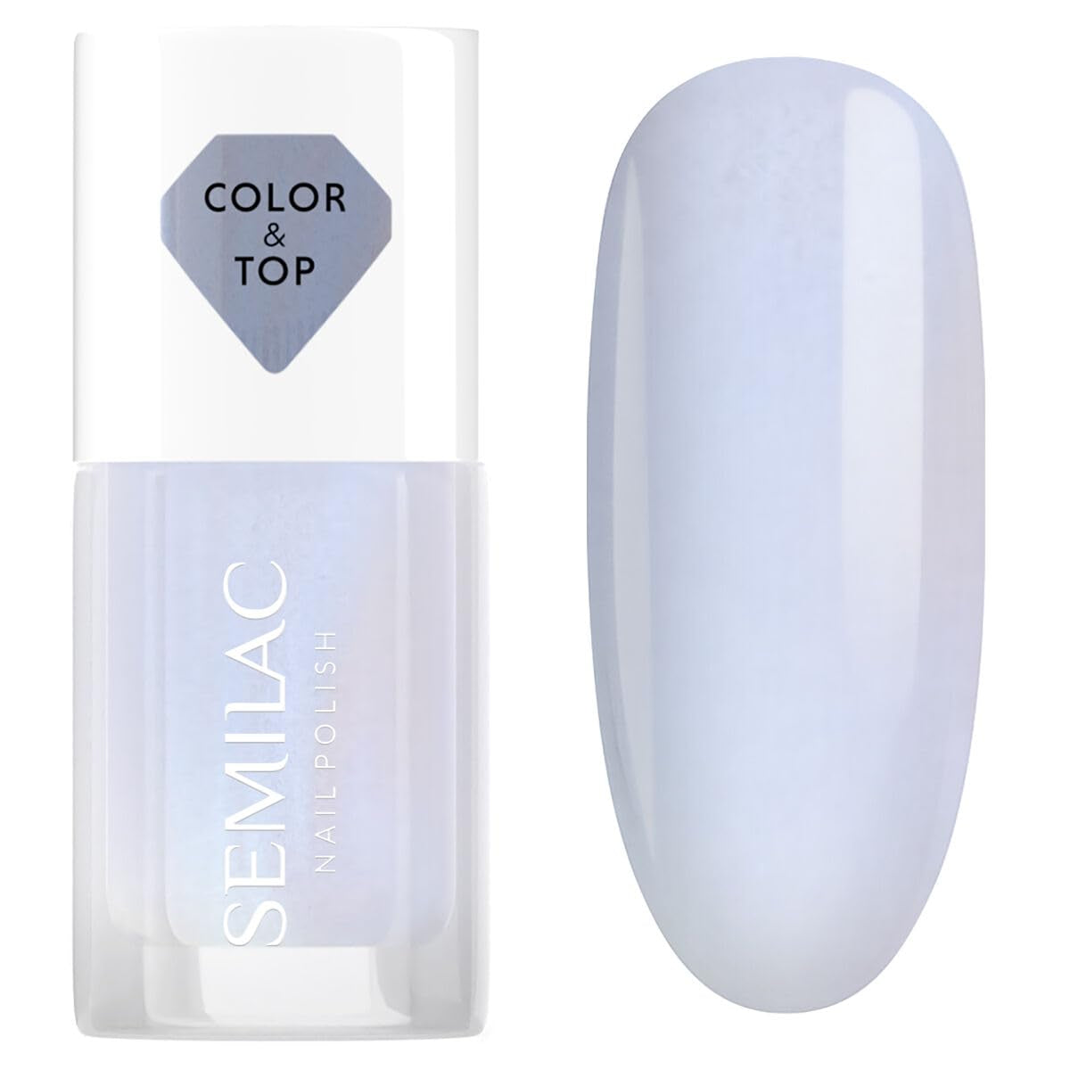 Vernis à ongles Semilac Top Classic BLEU HOLO GLAZED 7 ml