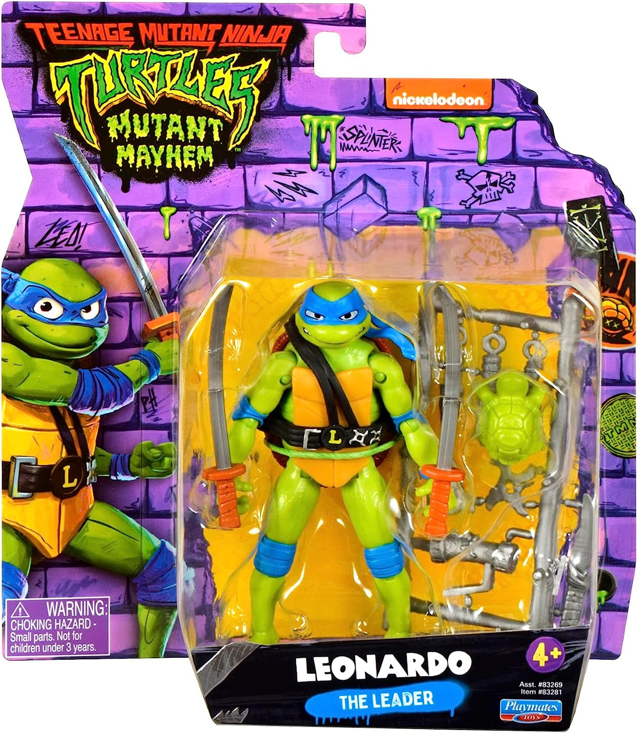 TEENAGE MUTANT NINJA Turtles - Figurine de base Leonardo Figurines Naty Shop