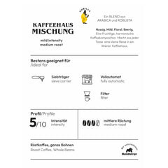 Gorilla Kaffeehaus-Mischung, 3er Vorteilspack (3x 1000g), ganze Kaffeebohnen, Röstkaffee, Caffè