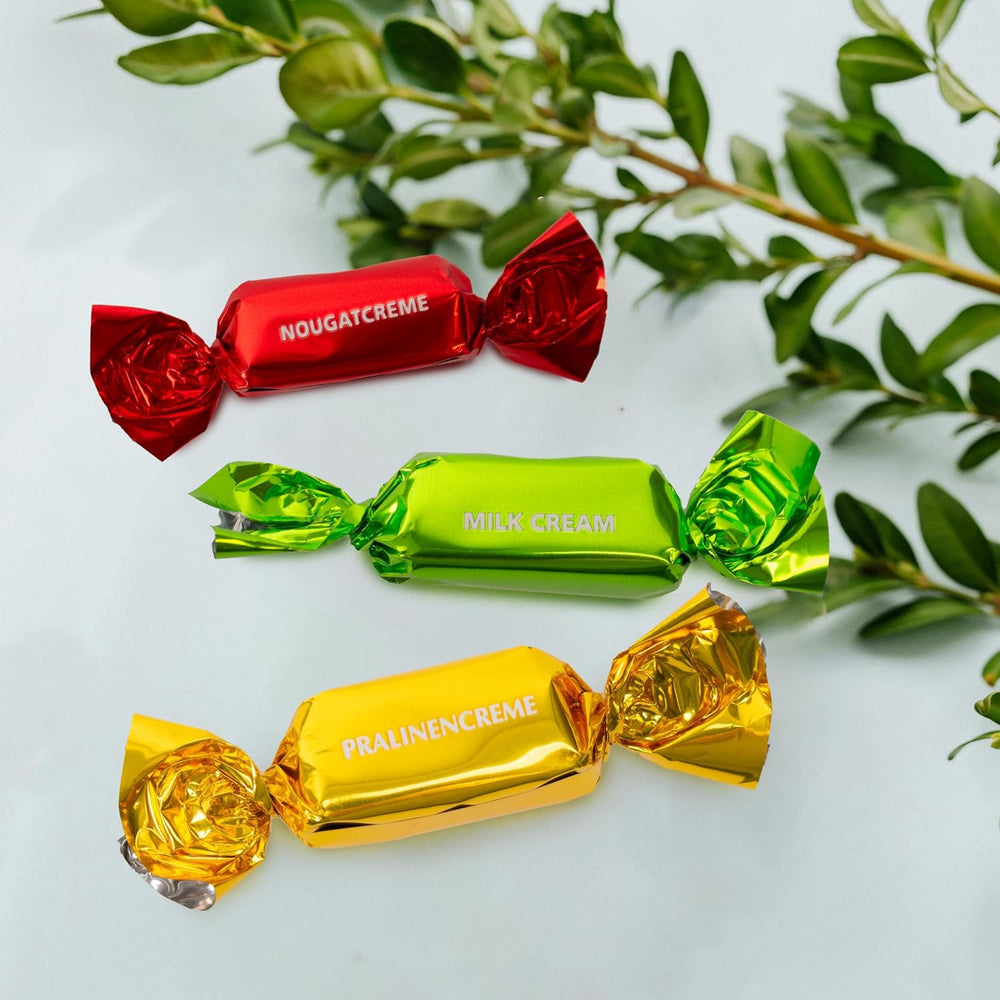 Coffret cadeau carte de Pâques Heidel 183g, praliné au chocolat au lait haut de gamme avec boîte en métal décorative, idéal comme cadeau de Pâques