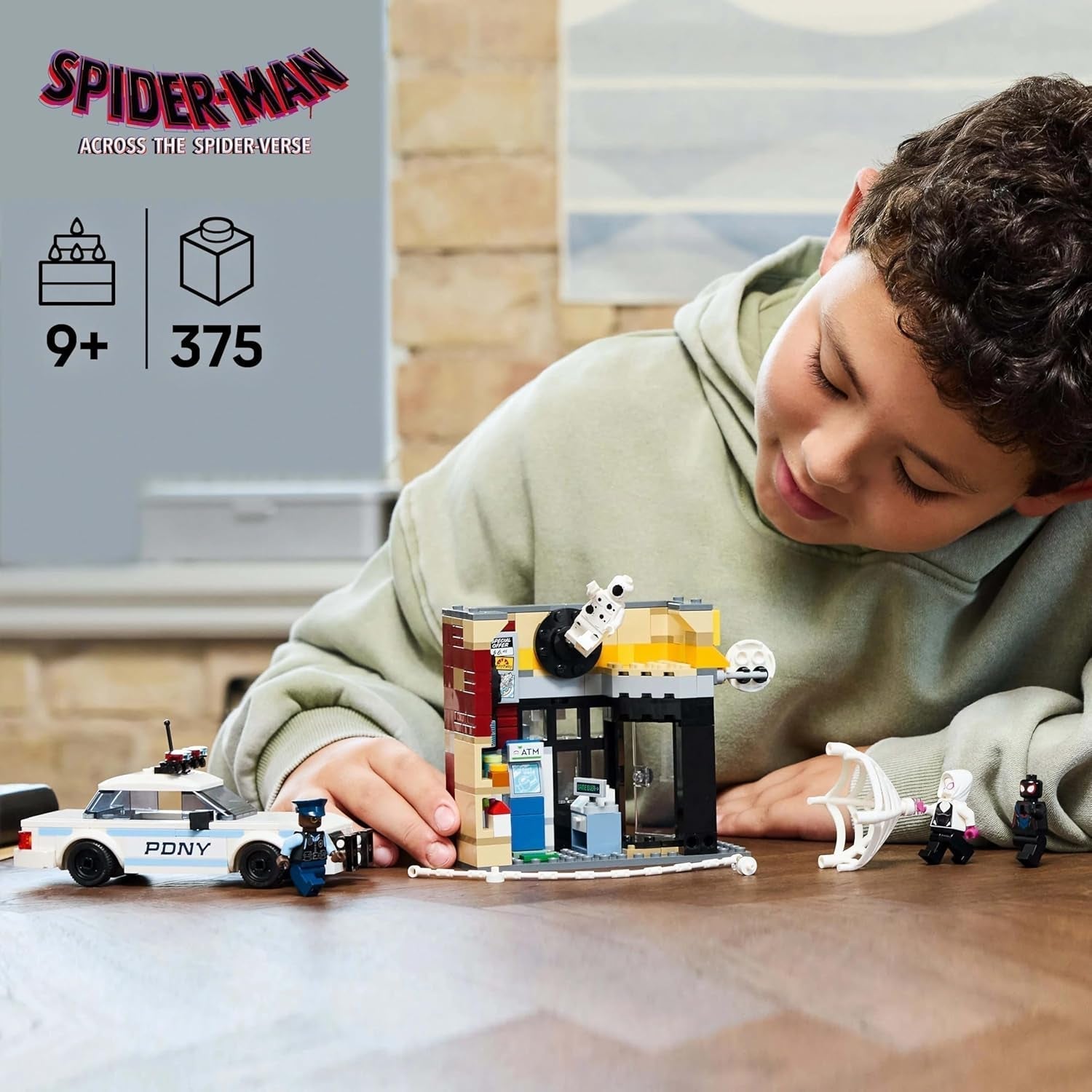 LEGO Marvel Spider-Verse : Miles Morales contre. Spot - Coffret de super-héros avec petite voiture - 4 figurines et supérette - Cadeau pour garçons et filles à partir de 9 ans 76311 Ensembles de construction Besuche den LEGO-Store