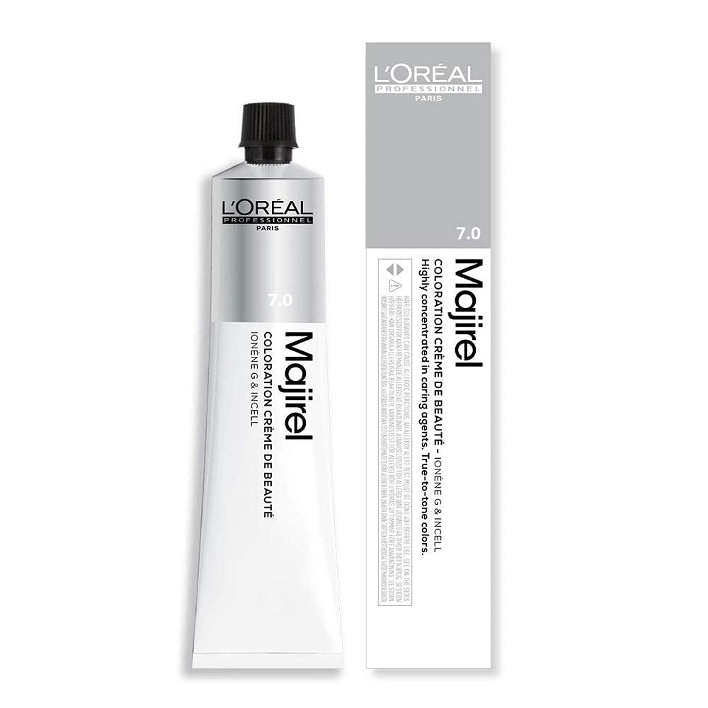 L'Oréal Professionnel Majirel 5 châtain clair, 50 ml de teinture capillaire aromatisée Naty Shop 7.0 blond moyen intensif 50 Ml (1 paquet)