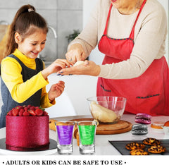 Ensemble de spray à paillettes comestibles – 20 g de poussière de paillettes irisées pour boissons, champagne, gâteaux – Colorant alimentaire métallique comestible pour cocktails, vin, liqueur, pâtisserie, gâteaux