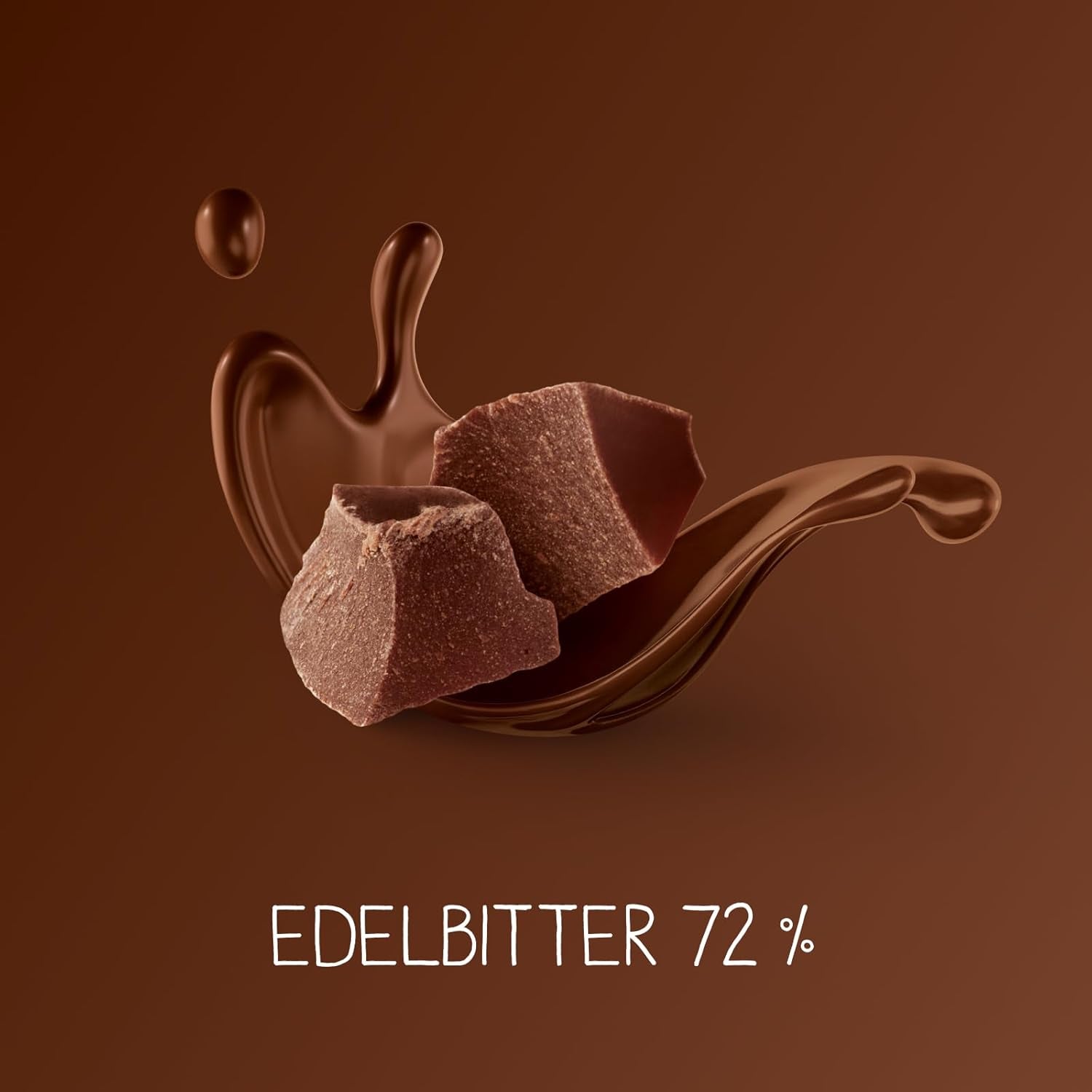 Tablettes de chocolat noir 72% – 5 x 100 g – Les plus fins carrés de chocolat noir – Chocolat enveloppé dans une feuille d'or