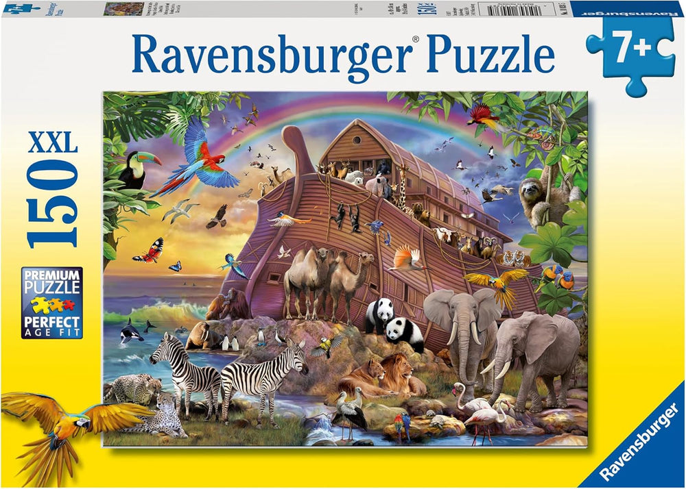 Puzzle pour enfants Ravensburger - 10038 Unterwegs Mit Der Arche - Puzzle Arche de Noé pour enfants à partir de 7 ans, avec 150 pièces au format XXL Puzzle Naty Shop Titre par défaut