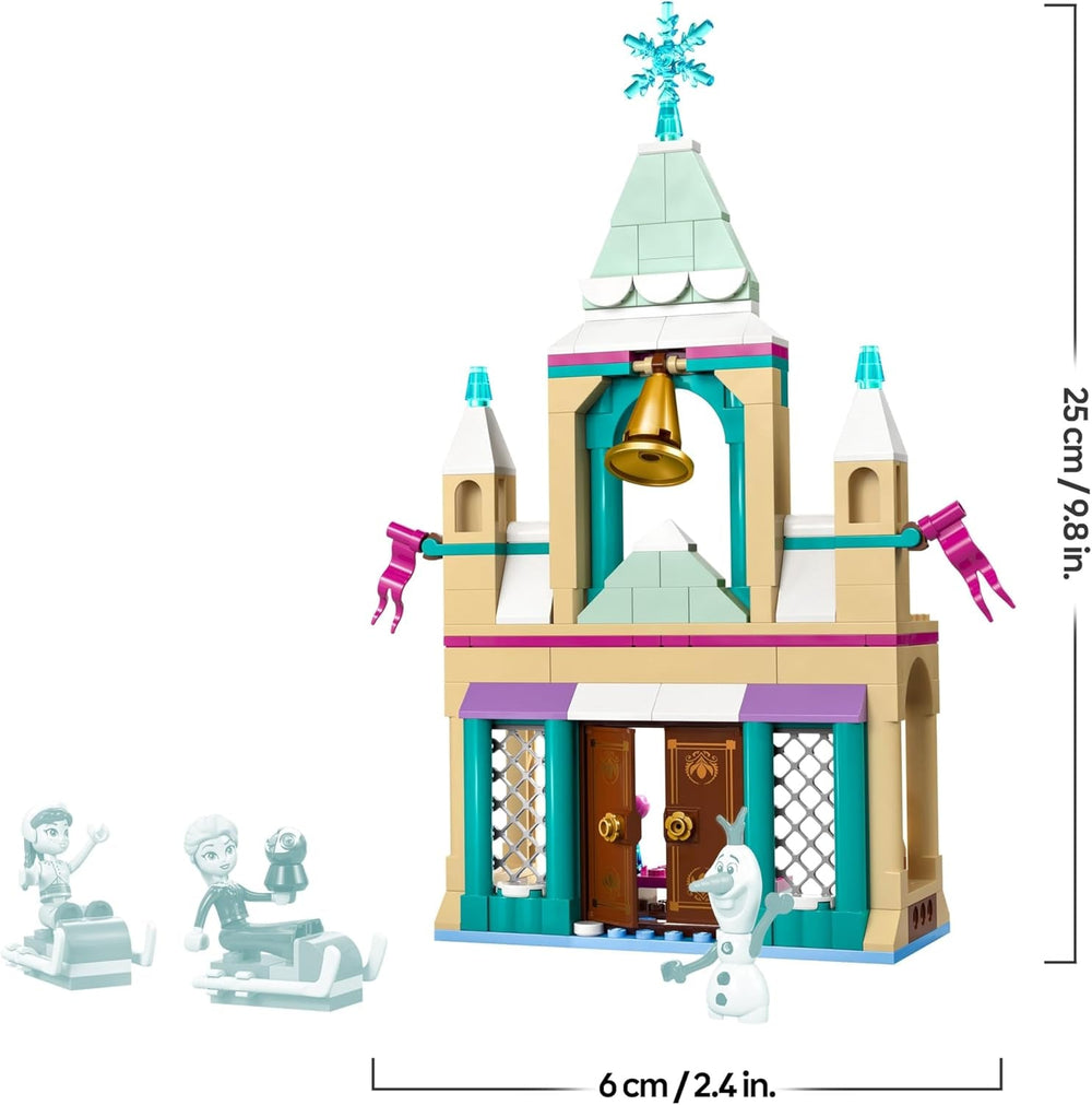 LEGO ǀ Disney Frozen Das Arendelle Schloss - Spielzeug mit Anna & ELSA Minifiguren sowie Olaf & Pinguin Figuren – Prinzessinnen Schloss Spielzeug - Kreatives Geschenk für Mädchen ab 5 Jahren – 43265