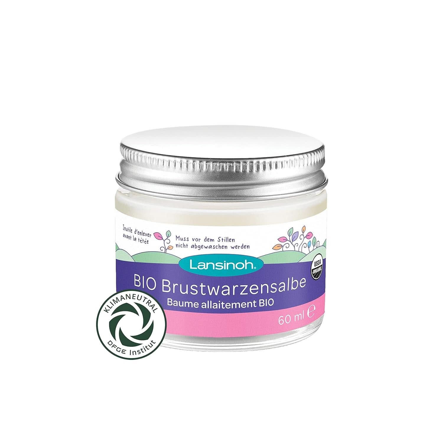 Lansinoh Coussinets d'allaitement lavables rose clair et noir - 8 pièces, Pommade tétine ultra absorbante et BIO Accessoires Alimentation et Allaitement Bebe Naty Shop