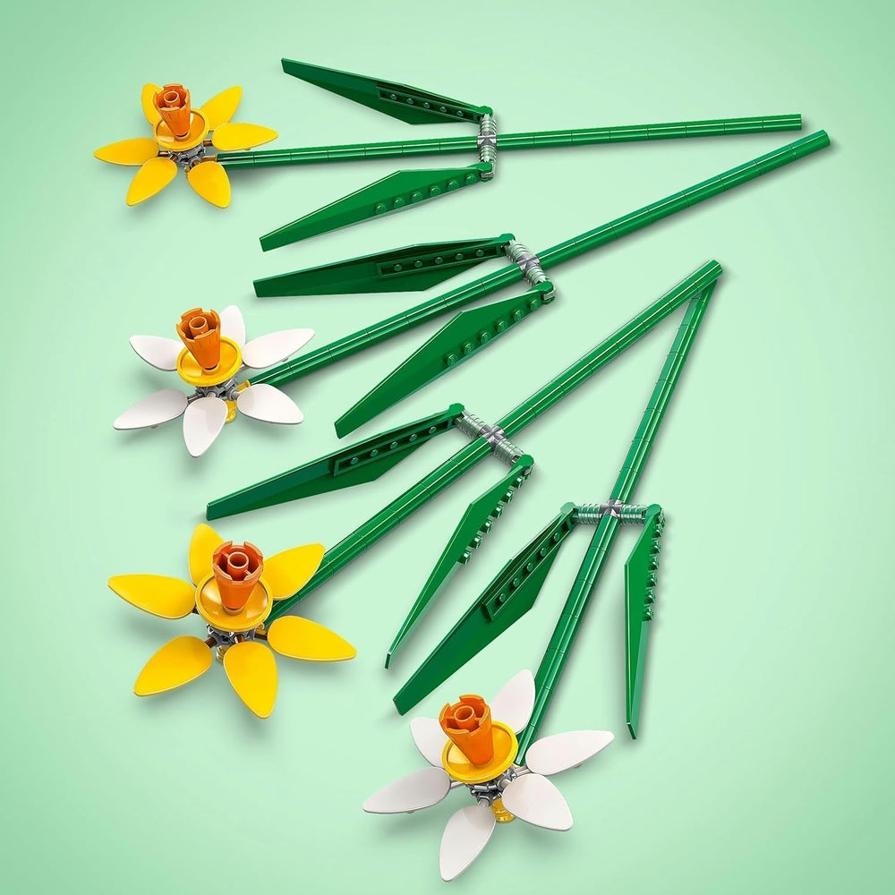 Jonquilles LEGO Botanicals - Cadeaux de Pâques pour filles et garçons - Fleurs artificielles pour enfants - Bouquet de fleurs comme décoration de chambre ou de bureau - Cadeau pour femme - 40747 Jeux de construction Besuche den LEGO-Store
