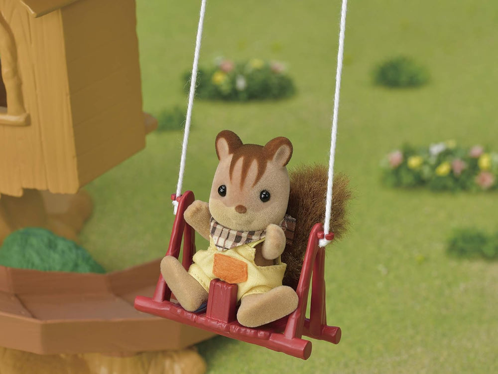 Sylvanian Families 5494 Cabane dans les arbres avec aventure - Ensemble de jeu pour maison de poupée