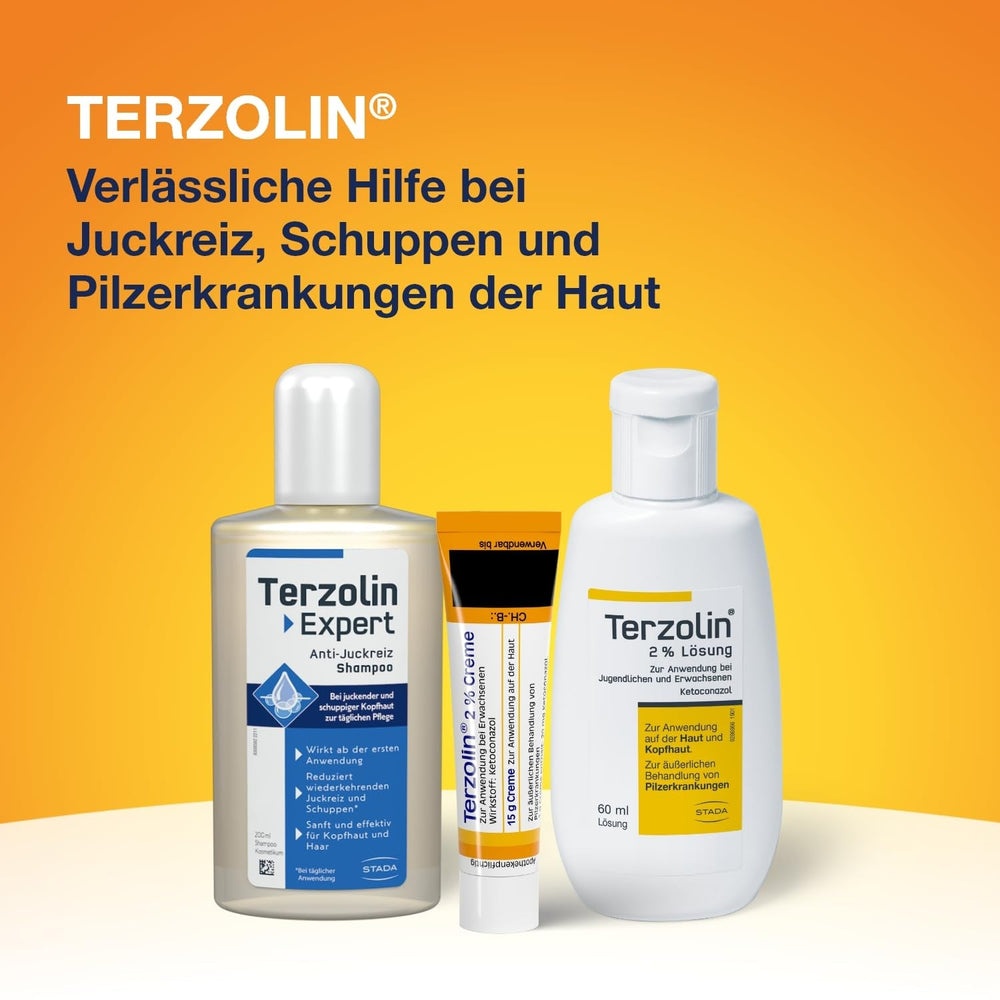 Terzolin Expert Shampoing Anti-Démangeaisons, Soin hydratant cuir chevelu sensible - 200 ml Douche et bain Terzolin
