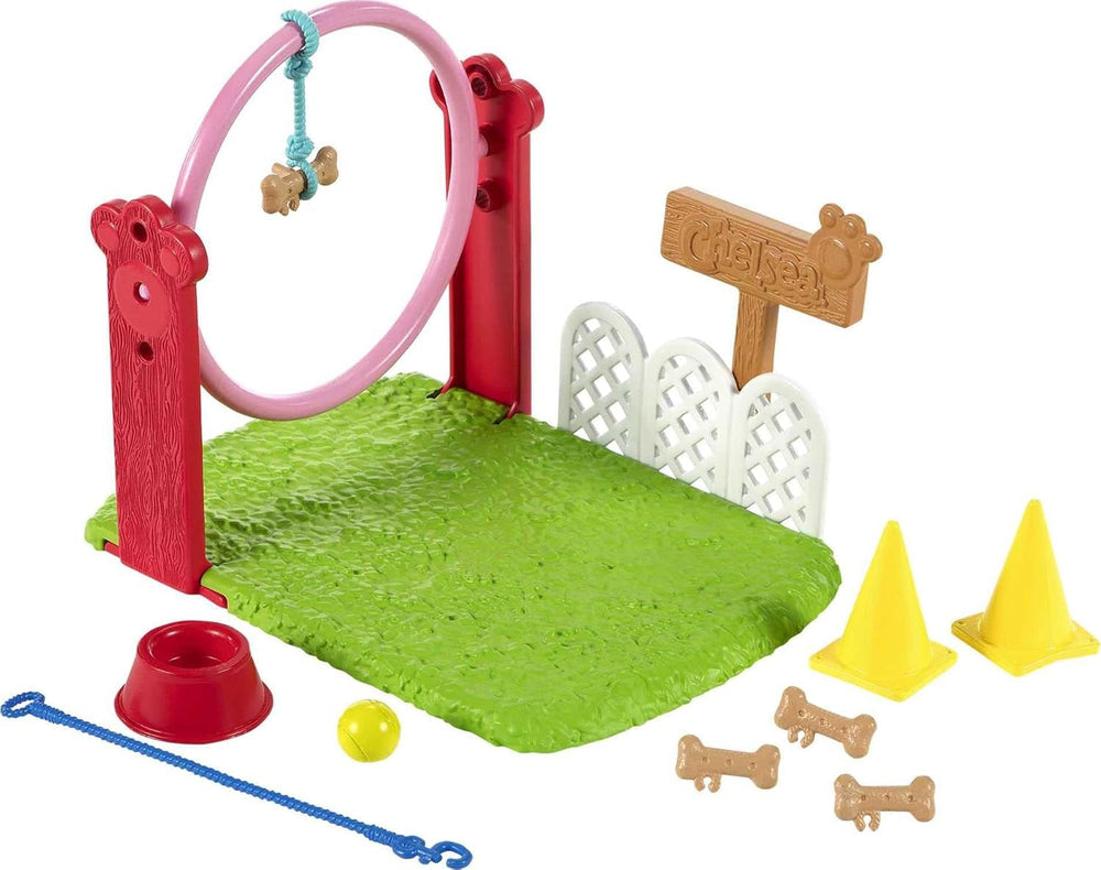 Barbie GTN62 - Chelsea-Karrierepuppe Blonde Chelsea-Puppe und Hundetrainerin-Spielset, Spielzeug ab 3 Jahren