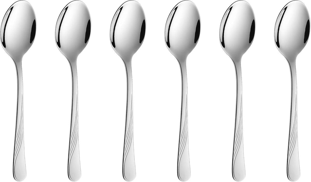 Gerlach Celestia Couverts pour 6 Naty Shop Kitchen Argent Brillant Ensemble de 6 Cuillères.