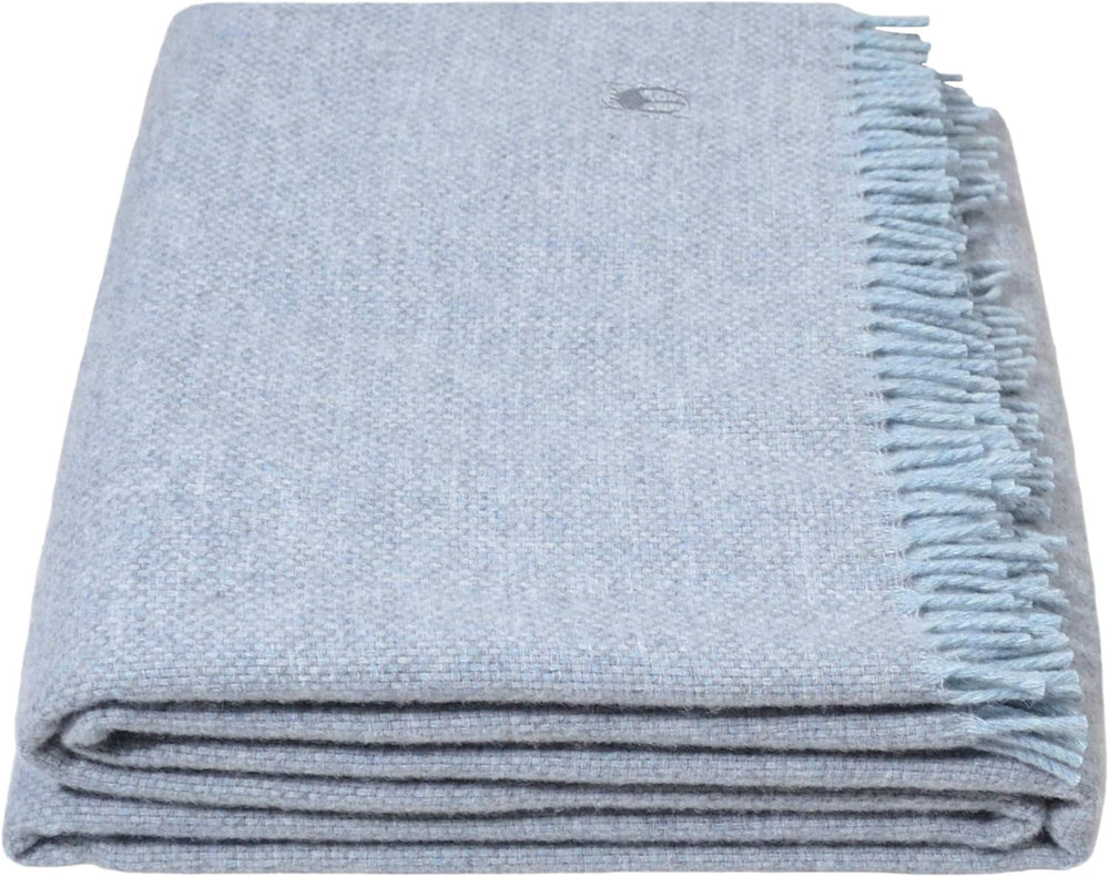 Couverture Must Relax - Couverture en laine - Plaid en pure laine neuve de haute qualité avec franges - 130X190 Cm - 310 Rose - De "Zoeppritz depuis 1828" Lits et Couvertures 'zoeppritz depuis 1828' 505 bleu poudre 130X190Cm