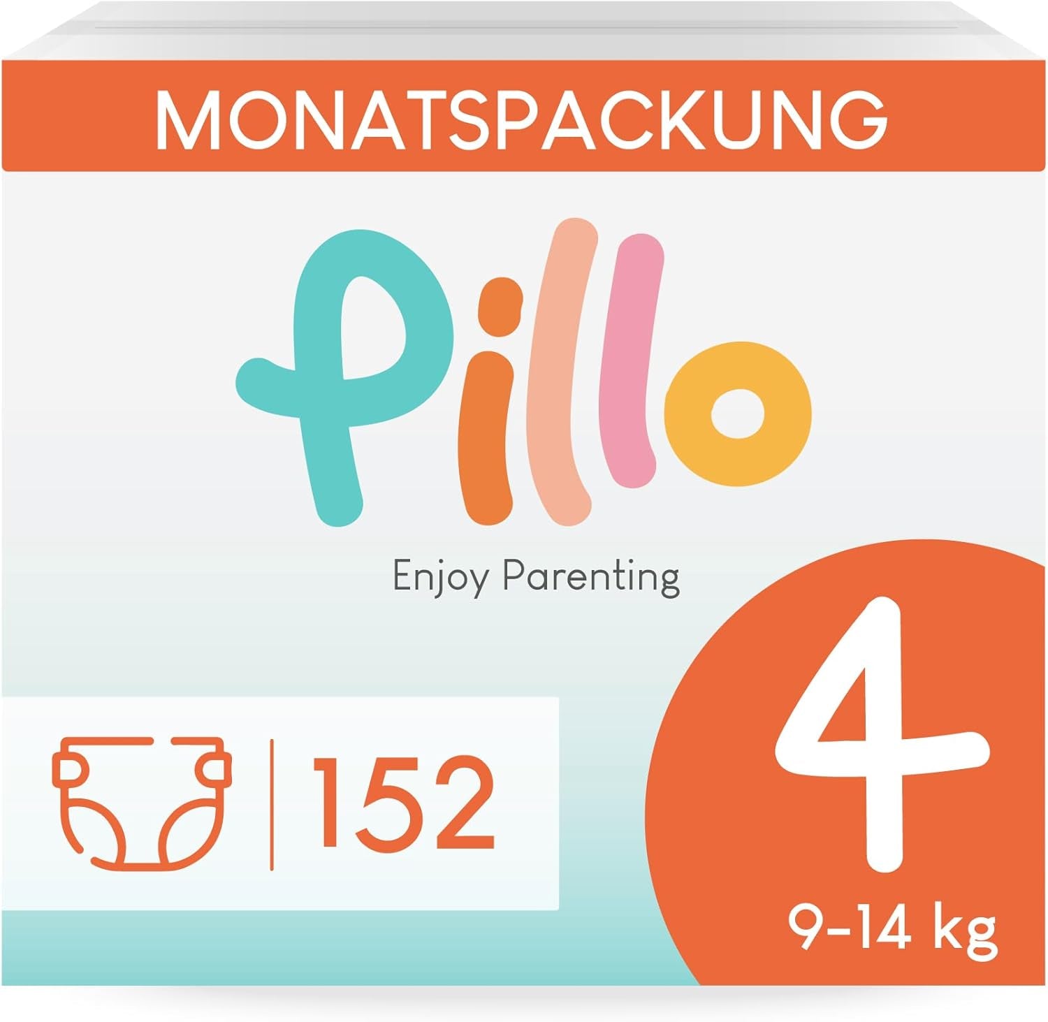Couches Pillo 3 - Carton de 168 couches, 6 paquets de 28 couches chacun, taille 3 - Midi (6-10 kg) - Couches pour bébés