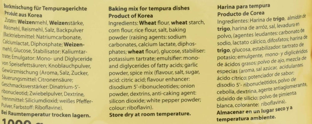 Backmischung Für Tempura Gerichte, 5Er Pack (5 X 1 Kg) Mélange pour la pâtisserie et la cuisine Naty Shop