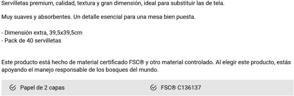 Serviettes en papier Renova, bleu doré - 40 serviettes