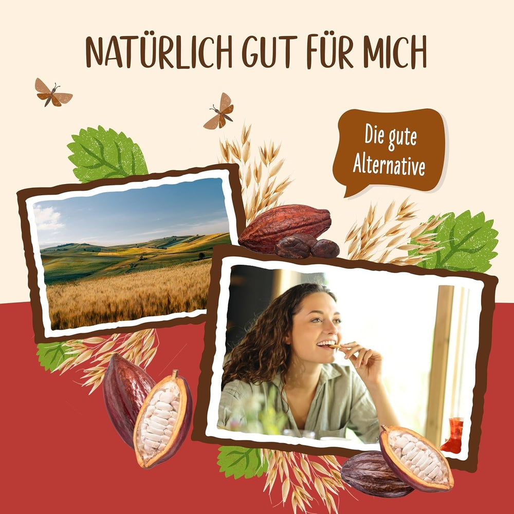 Biscuits à l'avoine et au chocolat bio Allos | Biscuit croquant au chocolat et à l'avoine entière | Sucrer au miel 6 x 130g