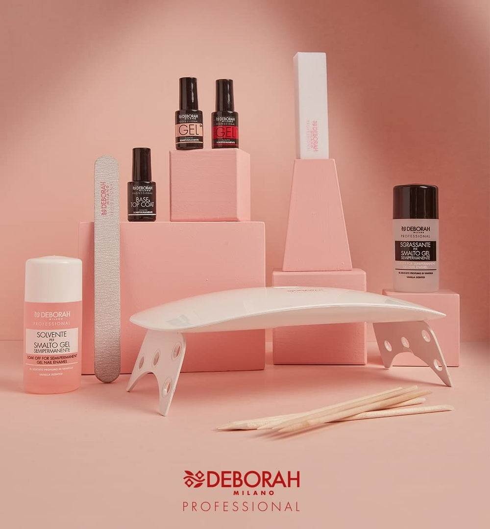Vernis à ongles professionnel Milano, semi-permanent, Nr. 32 Rose Crepe, effet repulpant, long, intense et brillant, 4,5 ml