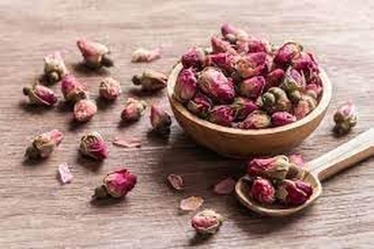 100g boutons de roses comestibles premium - infusion de pétales de roses séchées de l'Atlas - goût et arôme sucrés et floraux - 100% naturels, purs et sans additifs | Tazarin Ltd