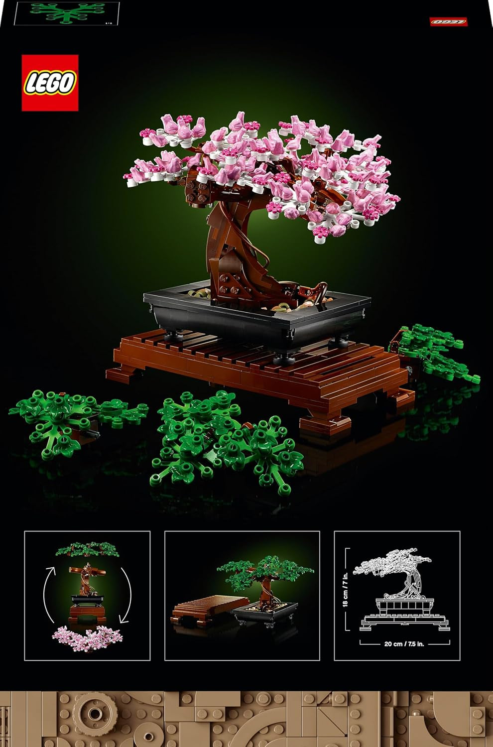 LEGO Botanicals Bonsai Baum Set für Erwachsene - Pflanzen Home Deko Set - DIY Projekt und entspannende kreative Aktivität - Geschenkidee für Frauen und Männer - Botanik Kollektion 10281