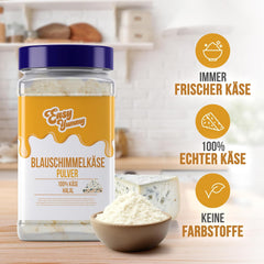 EASY YUMMY - Poudre de Käsepulver 300g | Gâteaux instantanés pour plats à emporter et snacks | Immer Bereit, Keine Kühlung Nötig | Aus 100% vrai fromage | Idéal comme garniture de pop-corn
