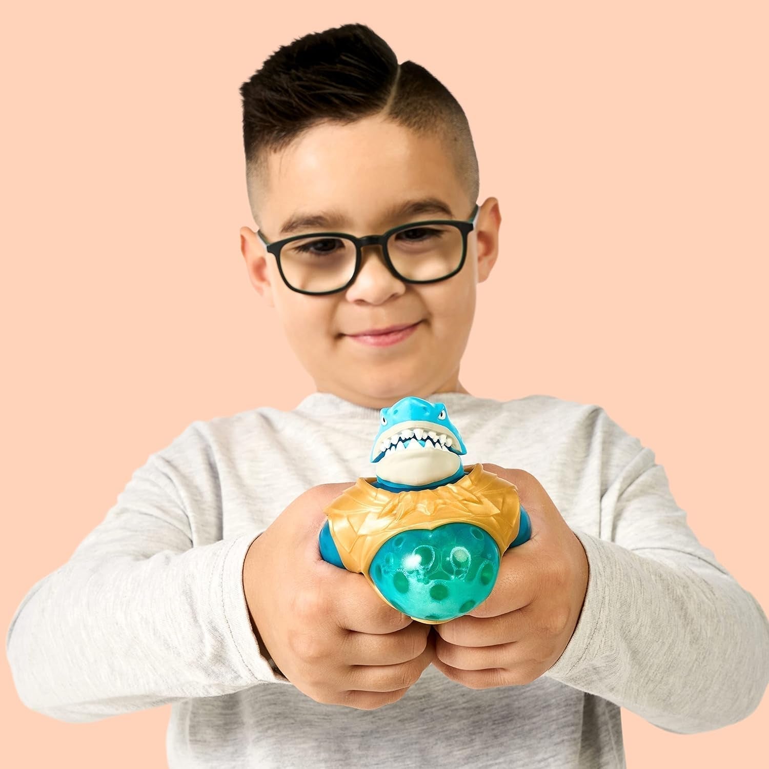 Heroes of Goo Jit To Deep GOO Sea Hero Pack avec Thrash. Figurine articulée super élastique et extensible avec remplissage spécial de slime et mâchoire mobile Figurines Naty Shop