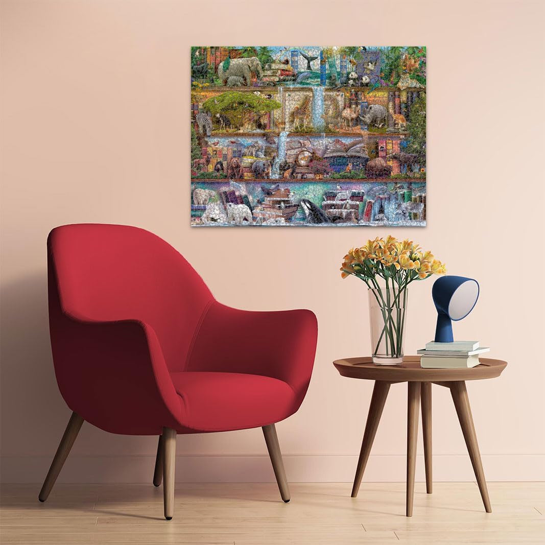 Ravensburger Puzzle 16652 - Le monde des grands animaux - Puzzle de 2000 pièces pour adultes et enfants à partir de 14 ans, conçu par Aimee Stewart Puzzle Naty Shop
