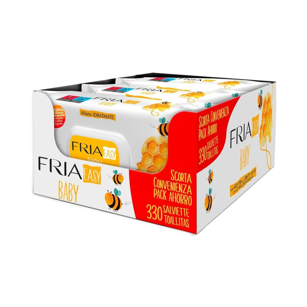 Fria Easy Baby, Lingettes à langer, à l'Aloe Vera et à l'extrait de miel avec effet hydratant pour la peau, testées dermatologiquement Lingettes humides pour bébé Naty Shop 330 lingettes