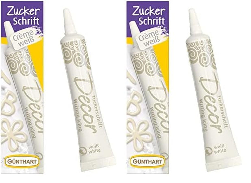 Günthart Backdecor 25 g Sucre avec lettres OR Pour tous les desserts de couleur dorée En sucre pour de belles lettres et motifs, 1 paquet (25 g)