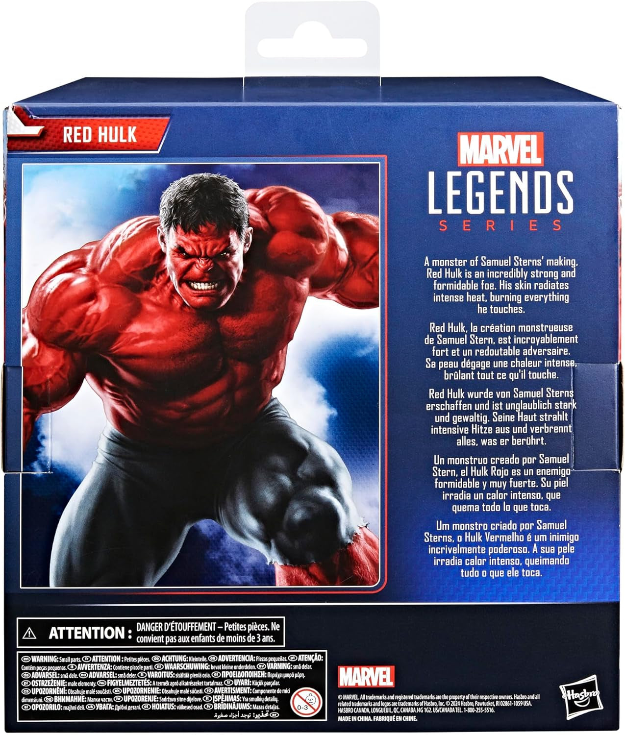 Figurine d'action Red Hulk série Marvel Legends (échelle : 15 cm) pour Captain America : Brave New World Figurines d'action Naty Shop