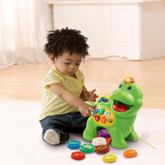 Vtech Baby Feed Me Dino - Nourrir et apprendre le dinosaure parlant avec des chansons, des boutons et un jeu de questions - Pour 12-36 mois Jouets pour bébé Naty Shop