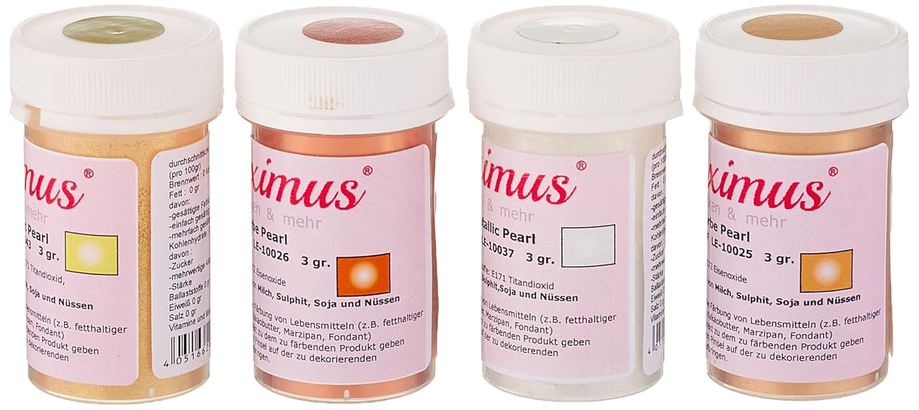 Peinture en poudre bronze cuivre argent or 4 x 3G