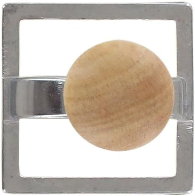 Fackelmann Emporte-pièce ravioli 40923 boîte à biscuits, forme carrée pour pâte à raviolis, 6 x 6 x 7,2 cm, bois, inox