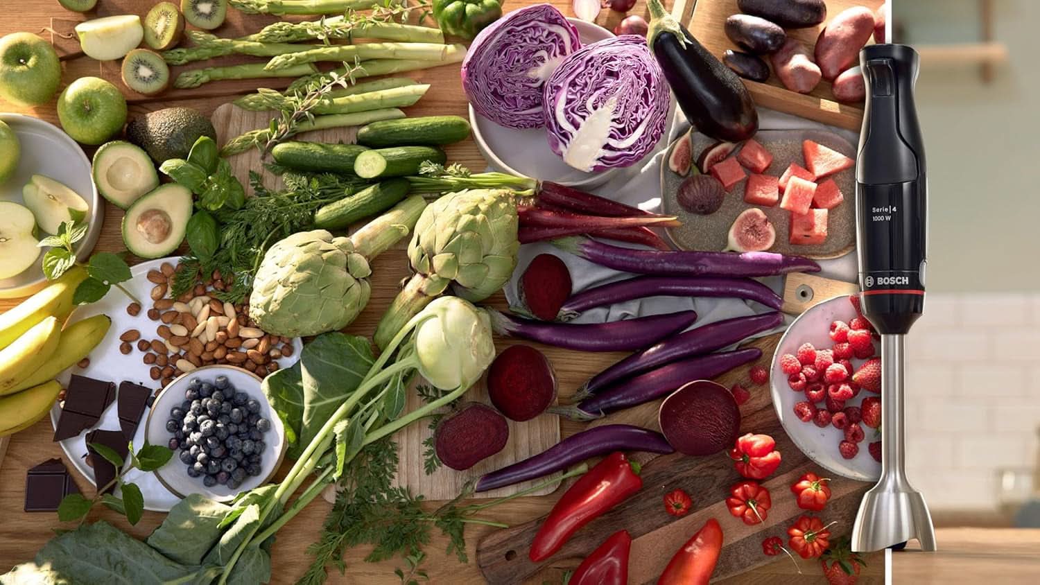 , Stab Mixer, Ergomaster Series 4, 1000 Watts, Dynamic Speed Control, Quattroblade Mama si Copilul Naty Shop