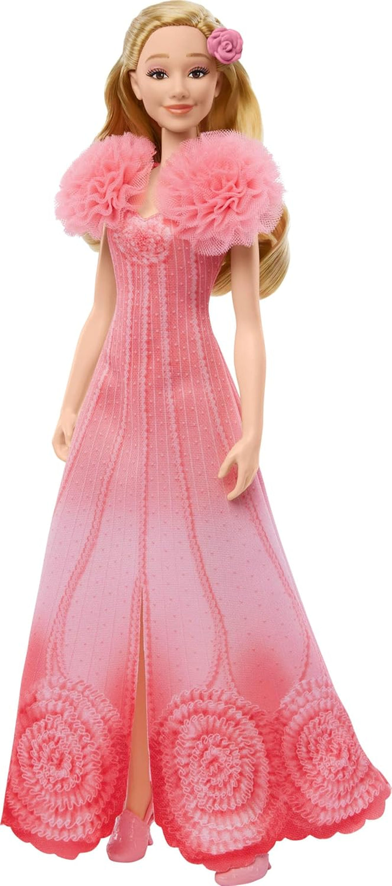Mattel Singing Glinda Fashion Doll de Wicked et accessoires, meubles, look inspiré du film et tenue amovible, chante "Hotly Loved", JLG49, Pink Naty Shop Dolls