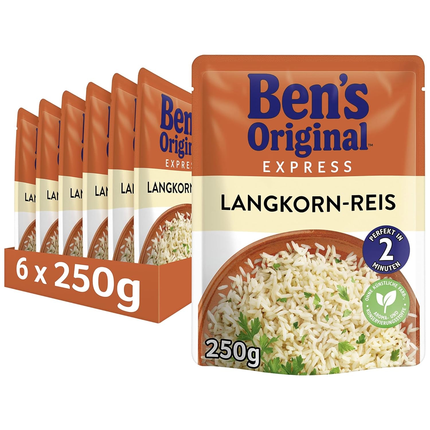 BEN'S ORIGINAL™ Riz basmati express 6 x 220 g