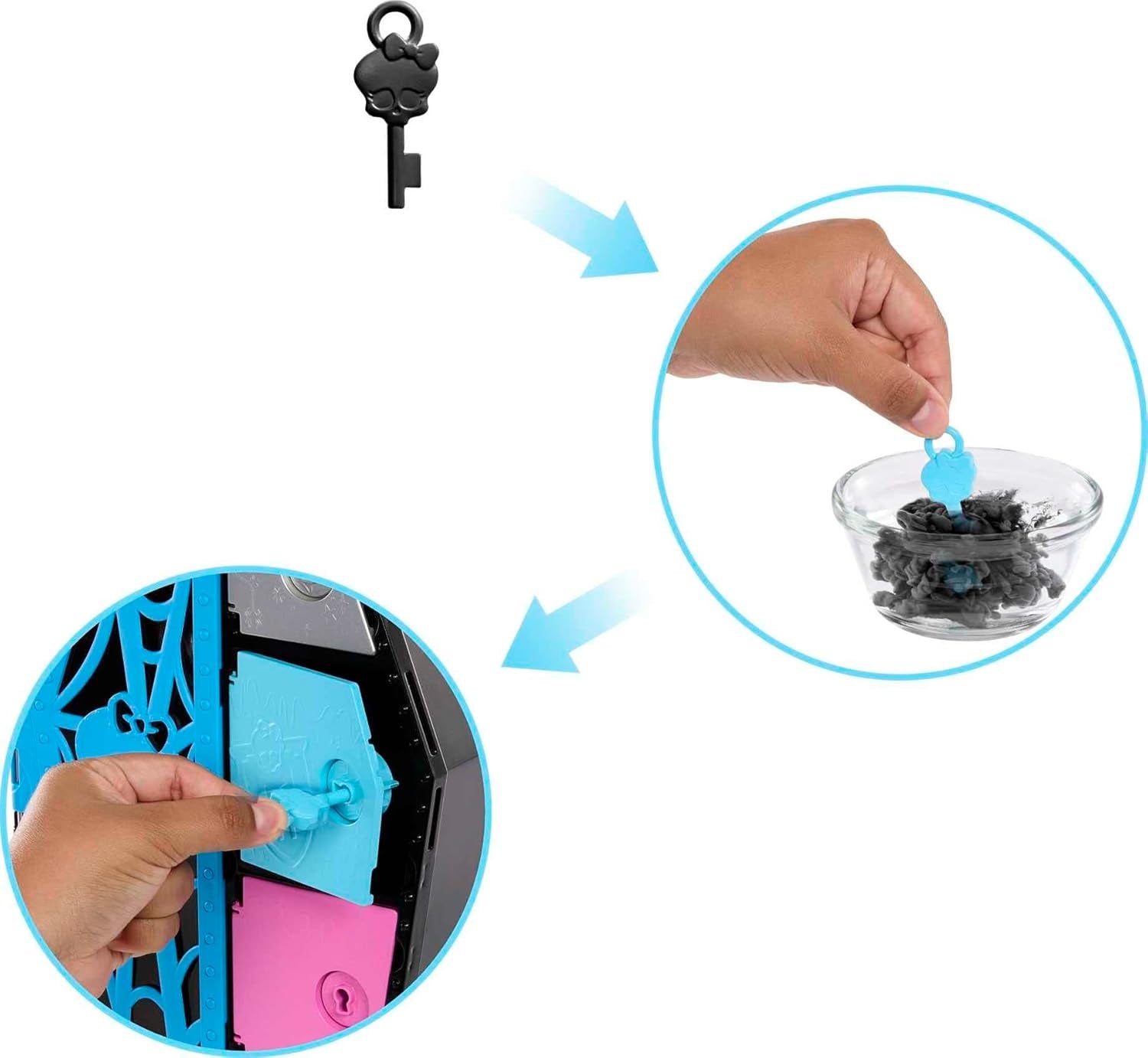 Monster High HKY62 - Ensemble poupée et mode, Frankie Stein avec armoire et plus de 19 accessoires, Skulltimate Secrets, jouet de poupée pour 4 ans et plus