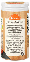Ostmann Gewürze - Hackfleisch Gewürzsalz | Gewürz für Hackfleisch, Buletten ou Cevapcici | 60 g en Streudose