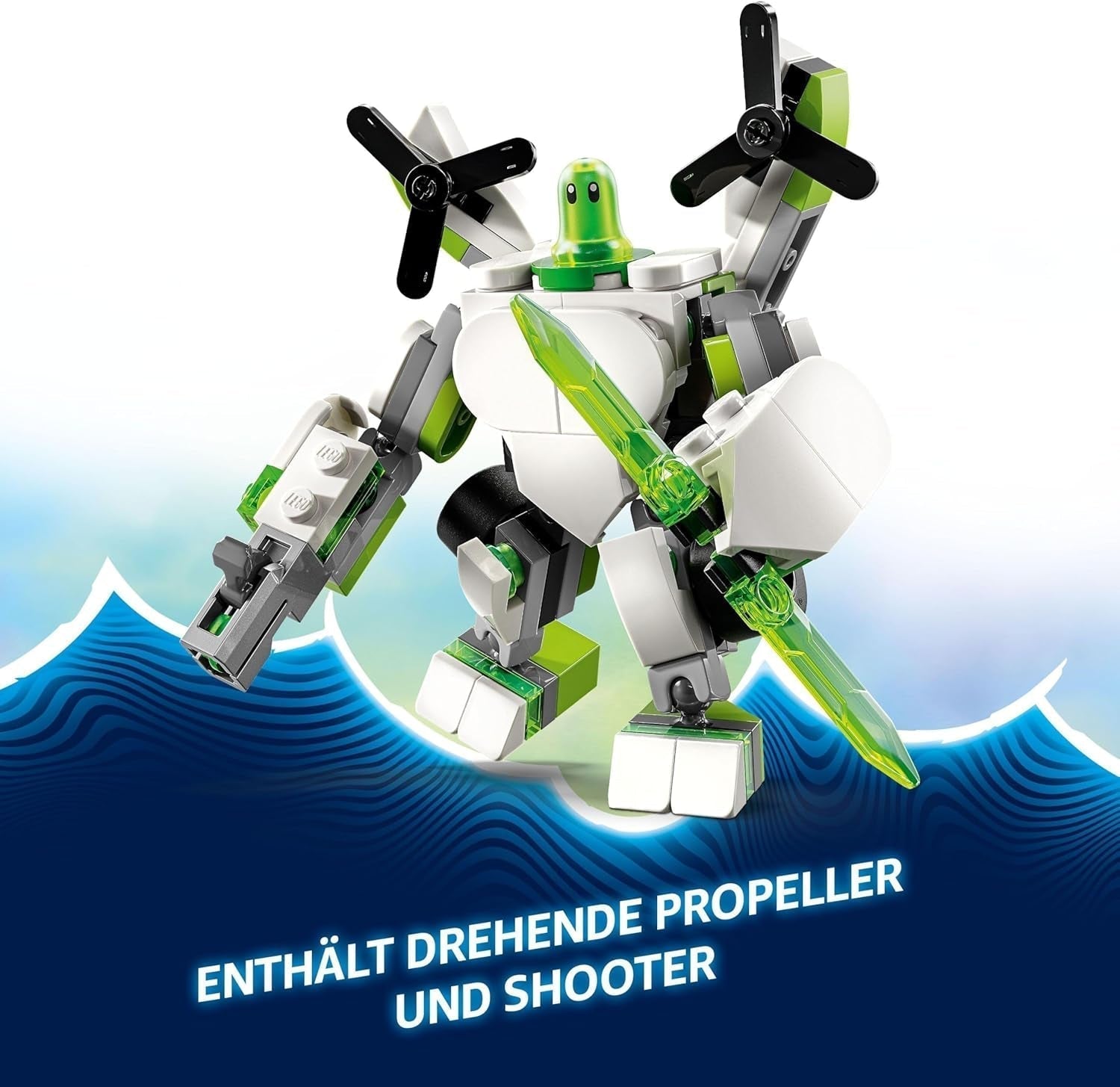 LEGO Dreamzzz L'aventure du robot et du véhicule de Z-Blob, jouet 20 en 1, pour filles et garçons, enfants à partir de 7 ans, ensemble de jeu fantastique avec figurine Mateo, 20 versions de Z-Blob 71487 Ensembles de construction Beuche den LEGO-Store
