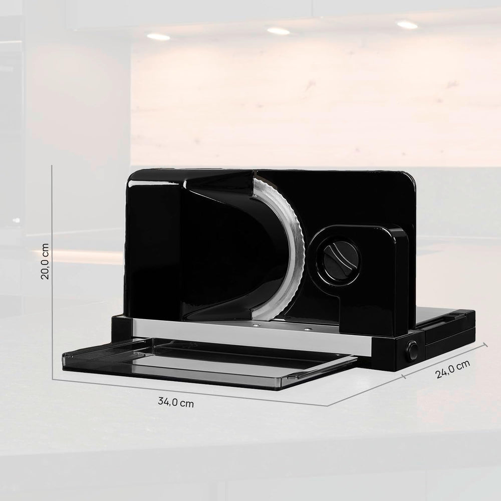 Ritter Icaro 5 Trancheuse électrique pliante multifonction et trancheuse à pain en métal avec moteur écologique, fabriquée en Allemagne Déchiqueteuses et trancheuses Naty Shop