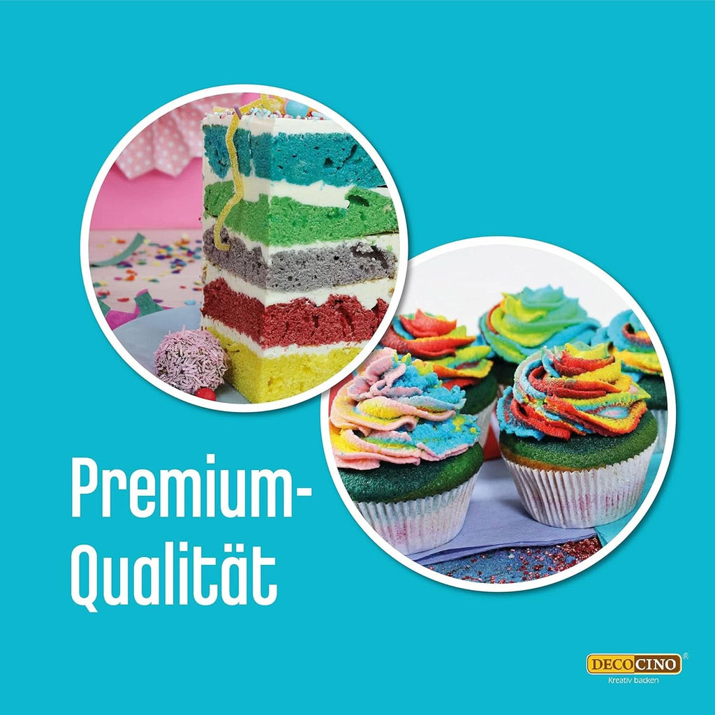 Decocino Neon Food Paste Set - 3 bucăți, colorant alimentar cu doză mare, pentru colorarea prăjiturilor, tartelor, brioșelor, cupcakes, neutru la gust Naty Shop