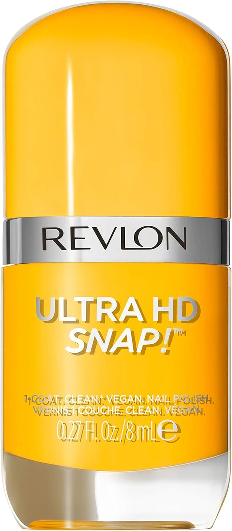 Revlon Ultra HD Snap Vernis à ongles longue durée Formule végétalienne Séchage rapide Une couche Couleur à couverture complète (8 ml) Hot Stuff (007) Unisexe